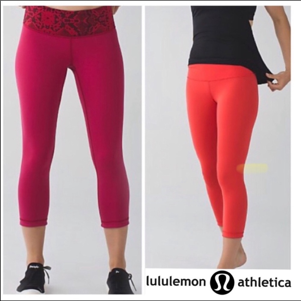 Lululemon Reversible Red Snakeskin Wunder Under